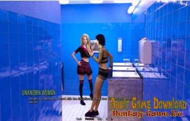 Horny 18 year old schoolgirl has hot sex in public toilet