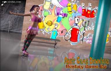 High socks and roller skates