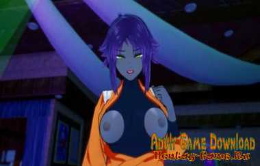 Yoruichi squirts after a sensual masturbation